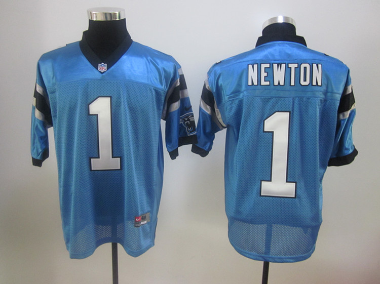 NFL Nike Elite Jersey Carolina Panthers 1 Quarterback Cam Newton Blue